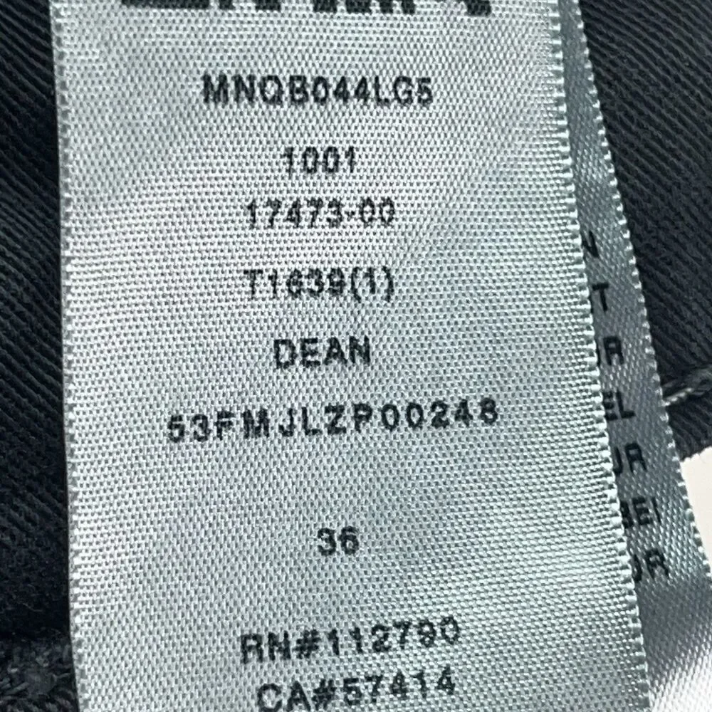 True Religion Dean Geo Quilted Gray Chino Straight Leg Jeans Pants 36/32.5 Taper